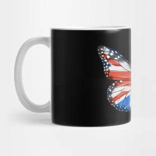 English Scottish Welsh Or Irish Flag  Butterfly - Gift for English Scottish Welsh Or Irish From United Kingdom Mug